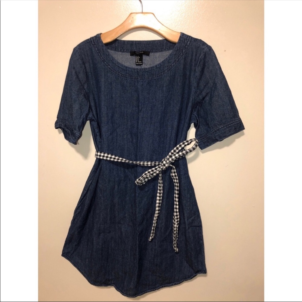 Dark denim dress